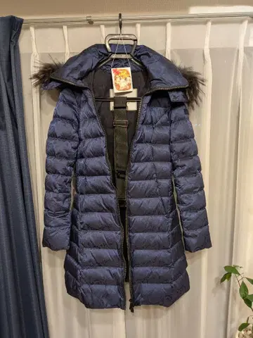 TATRAS 네이비 다운 자켓 후드 부착