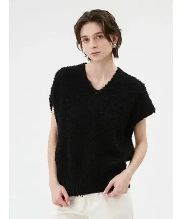 MIESRONE 미스론 플러피 니트 베스트