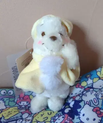 푸우 봉제 인형 키링 키체인 후르츠 라떼 컬러