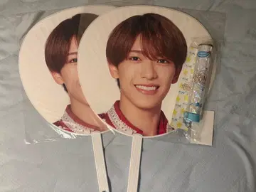 후카다 류세이 소년 닌자 부채 2개 세트 응원봉 포함