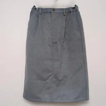 [ 새상품급 ] ehka sopo 그레이 타이트 미디 스커트 허리밴딩 M