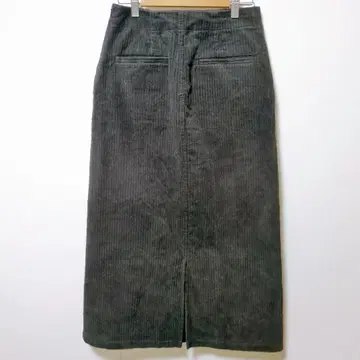 어반 리서치 도어스 코듀로이 스트레이트 스커트 S 잉크 블랙