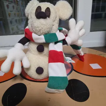 눈사람 봉제 인형 스카프 포함