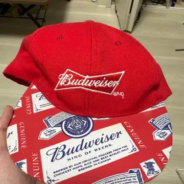 Budweiser 빨간색 스냅백 캡