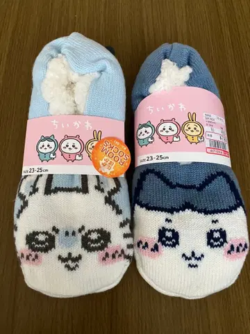 치이카와 (먼작귀) 하치와레 모몽가 룸슈즈 룸삭스 슬리퍼