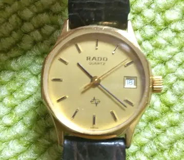 [ 가동품 레어 ] RADO 여성용 손목시계 쿼츠 골드 컬러 옥타곤