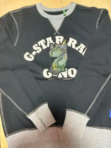 G-STAR RAW 블랙 맨투맨 트레이닝복