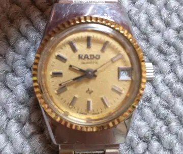 [ 작동품 레어 ] RADO 여성용 손목시계 쿼츠 콤비 컬러 톱니 베젤