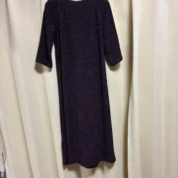 DRIES VAN NOTEN 퍼플 롱 원피스 36