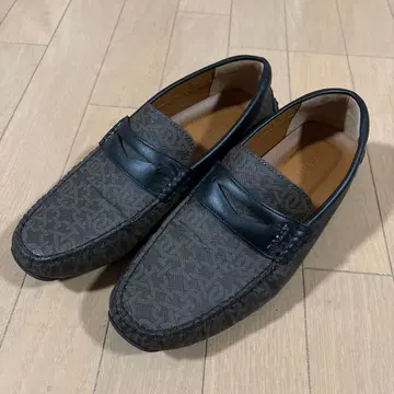 BALLY 모카신 신발 블랙/그레이