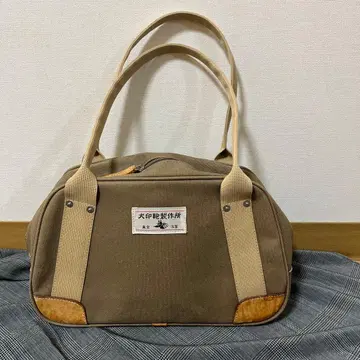 이누지루시 순면 6호 캔버스 스포츠 백 카키