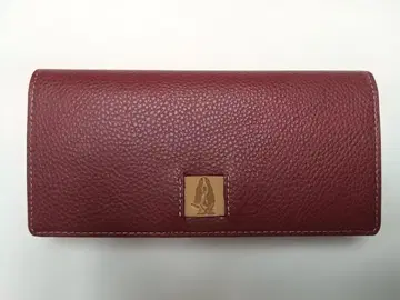 Hush Puppies 빨간색 가죽 허시파피 장지갑 아테사 와인