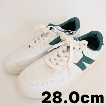 캘빈클라인 스니커즈 화이트 그린 CK 로고 원 포인트 28.0cm