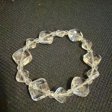 수정 정품 팔찌 프리 사이즈