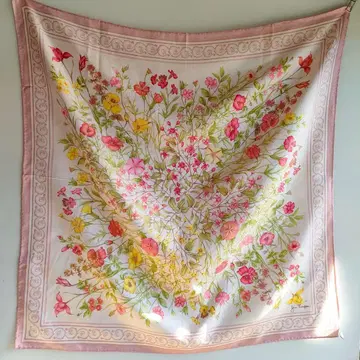 JIM THOMPSON 짐 톰슨 꽃무늬 실크 스카프 태국 실크