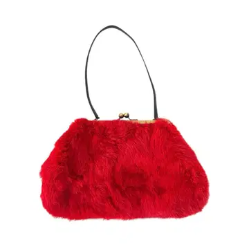 TOPKAPI 원숄더 퍼백 탑카피 파티 레드 빨간색