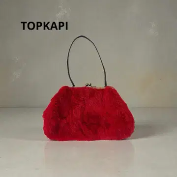 TOPKAPI 원숄더 퍼백 탑카피 파티 레드 빨간색