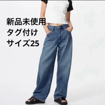 [ 새상품 ] 유니클로 UNIQLO 배기 커브진 25