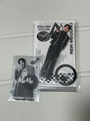 SnowMan 메구로 렌 아크릴 스탠드&클리어 스티커