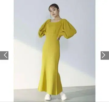 emmi 스퀘어넥 니트 원피스 머메이드 원피스