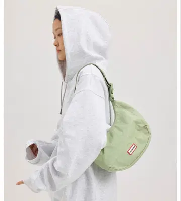 HUNTER 나일론 미니 호보 라이트 그린