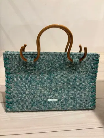 [새상품급] 사만다 타바사 바닥 빅 가로 우드 핸드백