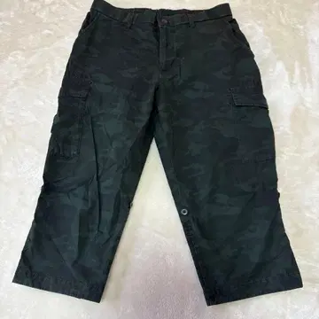 UNIQLO [유니클로] 카모플라쥬 카고 숏팬츠 M 새상품급 뒷 허리밴딩