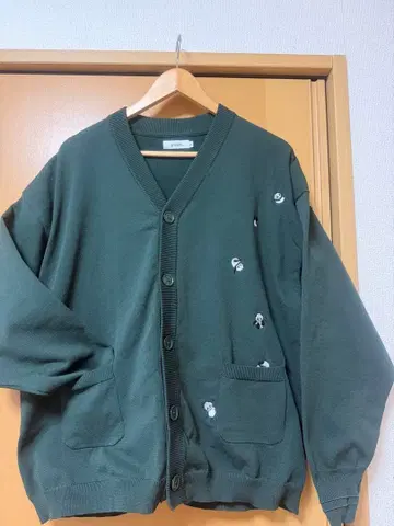 graniph 팬더 자수 가디건 M