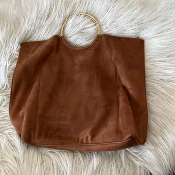 바나나 퍼블릭 스웨이드풍 브라운 토트백