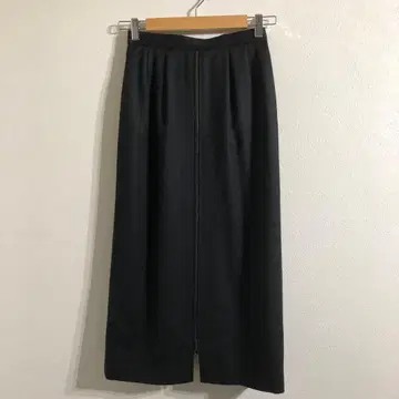 ELLAINE/울 롱 스커트/블랙/새상품급/vintage