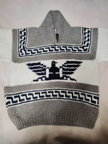 카우친 스웨터 이글 패턴