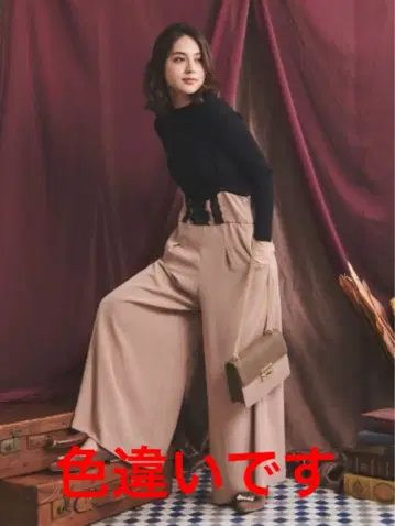 노엘라 NOELA 배색 드레스 팬츠