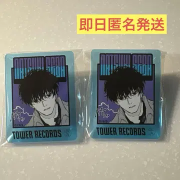 SAKAMOTO DAYS 타워 레코드 카페 아크릴 배지 세바 나츠키 2개