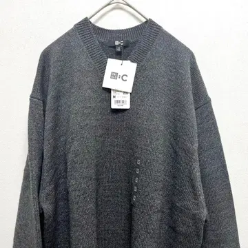 [ 미사용 새상품 ] 유니클로 C 릴랙스 V넥 스웨터 M 그레이