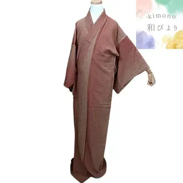 와 14 기모노 코몬 도쿄 염색 노리치라시 그라데이션 브라운