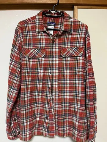 patagonia 남성용 S 체크 무늬 피오르드 플란넬 셔츠 체크