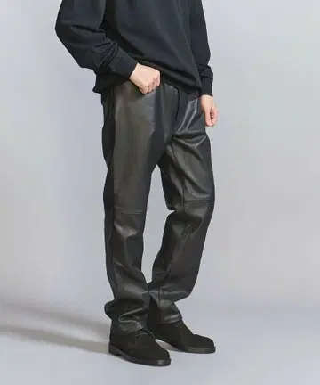 BEAUTY&YOUTH UNITED ARROWS 카우 가죽 5P 팬츠