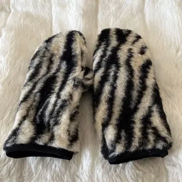 MUSE 스트라이프 플리스 미튼