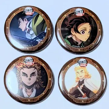 귀멸의 칼날 무한성편 캔뱃지 렌고쿠 탄지로 교메이