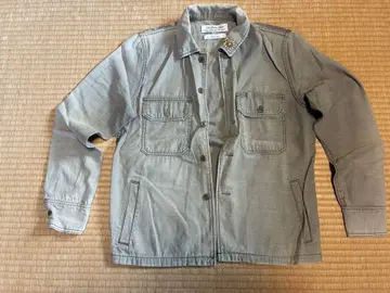 remi relief 레미 리프 플라워 스터드 긴팔 워크 셔츠