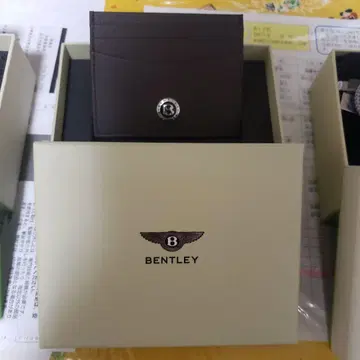 BENTLEY 다크 브라운 카드 케이스