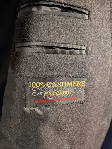 100% 캐시미어 블랙 코트