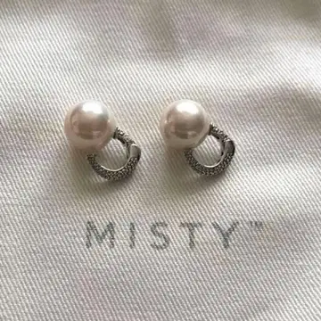 미스티 MISTY 귀찌 펄 액세서리 진주 실버