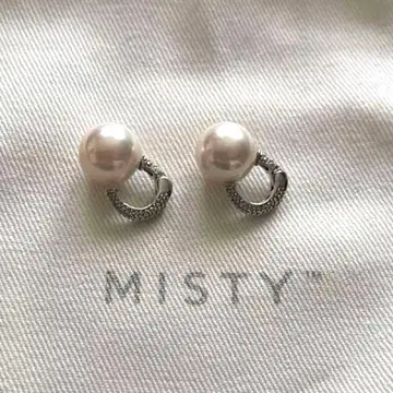 미스티 MISTY 귀찌 펄 액세서리 진주 실버
