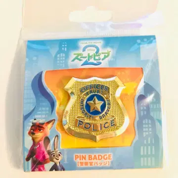 [ 미개봉 새상품 ] 주토피아 2 경찰관 배지 핀 배지 핀즈 / 주디