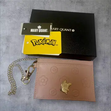 미사용 MARY QUANT 마리콴트 피카츄 패스 케이스 핑크 박스 포함
