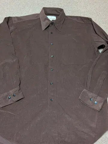 TRUSSARDI 코듀로이 브라운 셔츠 L 사이즈