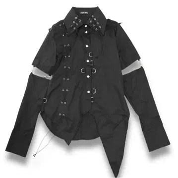 ACDCRAG 레이스업 비대칭 셔츠