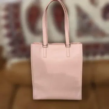 [ 미사용 새상품 ] 비즈니스 가죽 팩토리 핑크 토트백