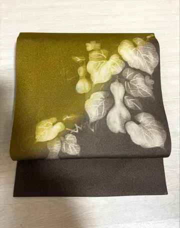 표주박 패턴 염색 나고야 오비 o-69